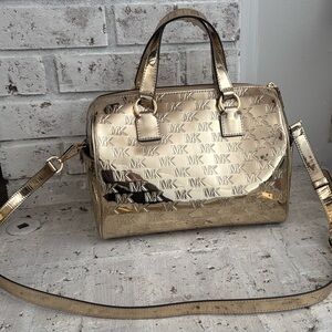 Michael Kors Shiny Gold Satchel